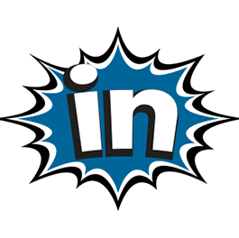 comic book LinkedIn icon